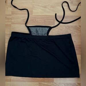 Black skirt with Rhinestone Detail